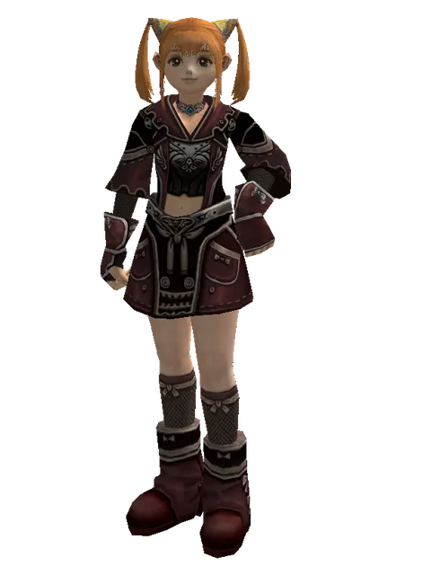 Set of Doom on a female Dwarf, front view
