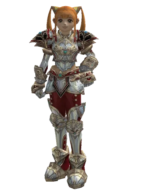 Dynasty Silver Satin [Healer] (robe) on a female Dwarf, front view