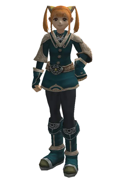 Karmian Set on a female Dwarf, front view