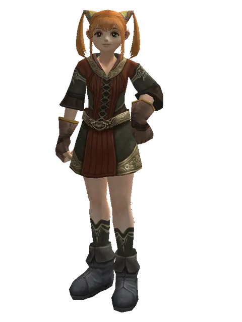 Magic (robe) on a female Dwarf, front view