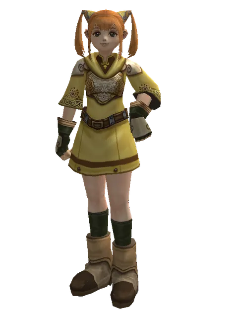 Mithril Set - Robe on a female Dwarf, front view
