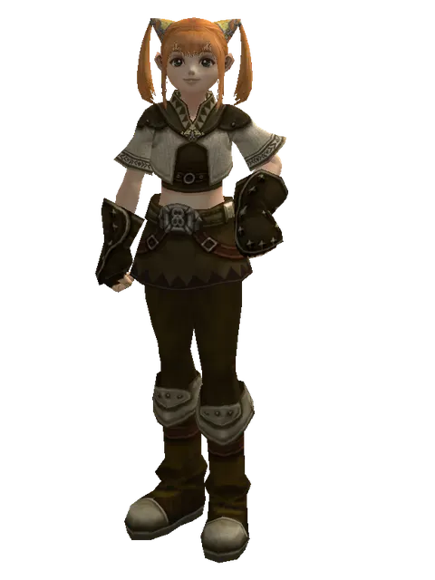 Sage's (robe) on a female Dwarf, front view