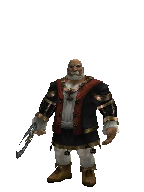 Elysian on a male Dwarf, front view