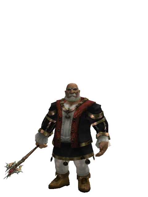 Icarus Hall on a male Dwarf, front view