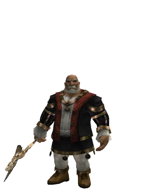 Infinity Rod on a male Dwarf, front view