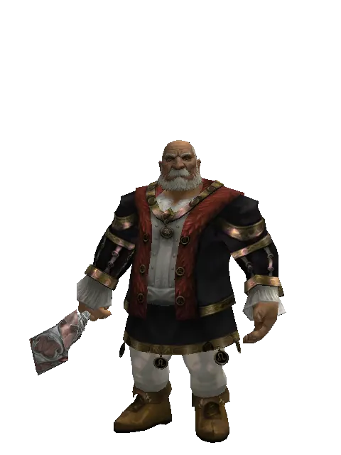 Kaim Vanul's Bones on a male Dwarf, front view