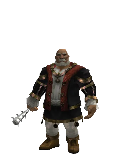 Skull Breaker on a male Dwarf, front view