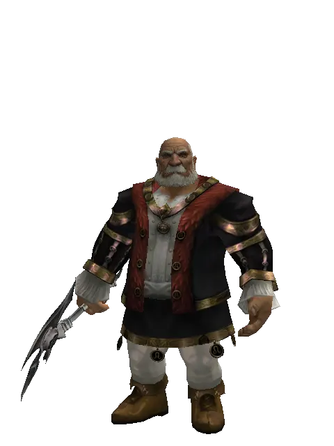 Skull Graver on a male Dwarf, front view