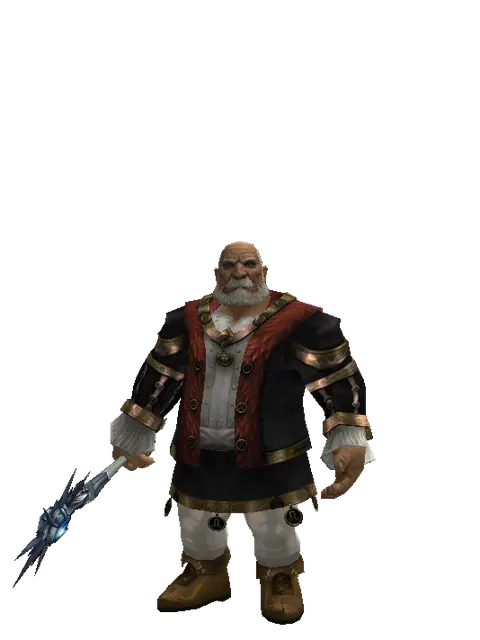 Spiritual Eye on a male Dwarf, front view