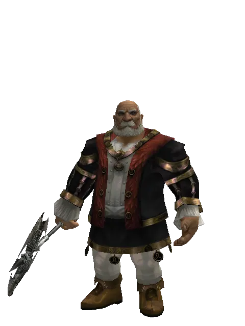 Tarbar on a male Dwarf, front view