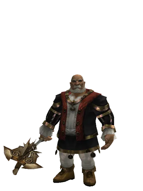 Yaksa Mace on a male Dwarf, front view