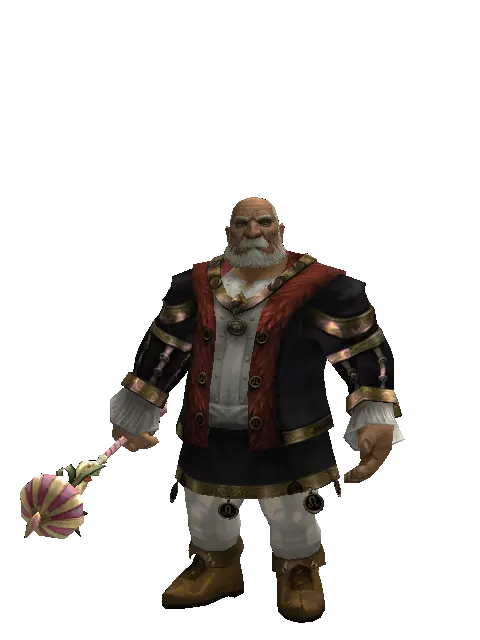 Gatekeeper Transformation Stick on a male Dwarf, front view