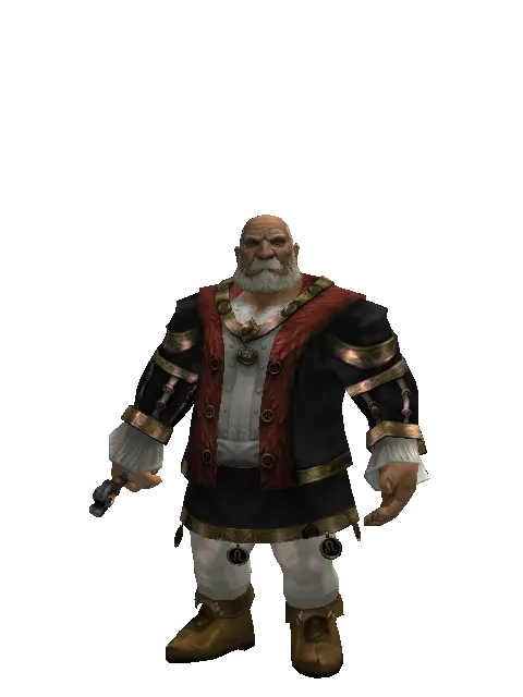 Golem Transformation Stick on a male Dwarf, front view
