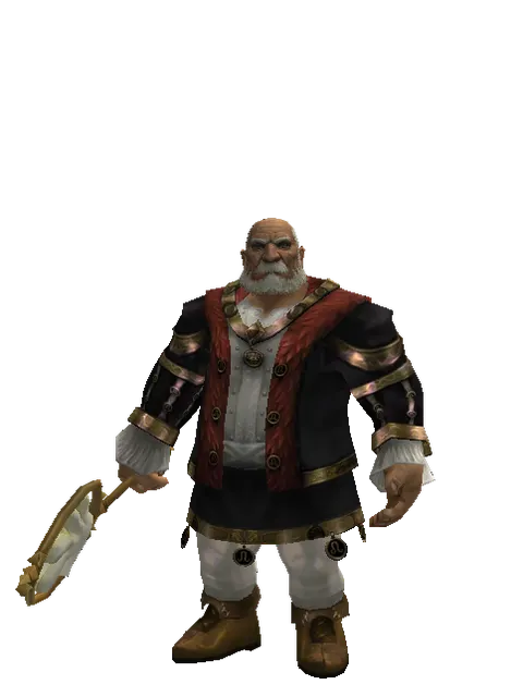 Paper Stick - 30-day limited period on a male Dwarf, front view