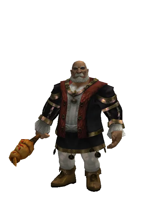 Pumpkin Transformation Stick - 30-day limited period on a male Dwarf, front view