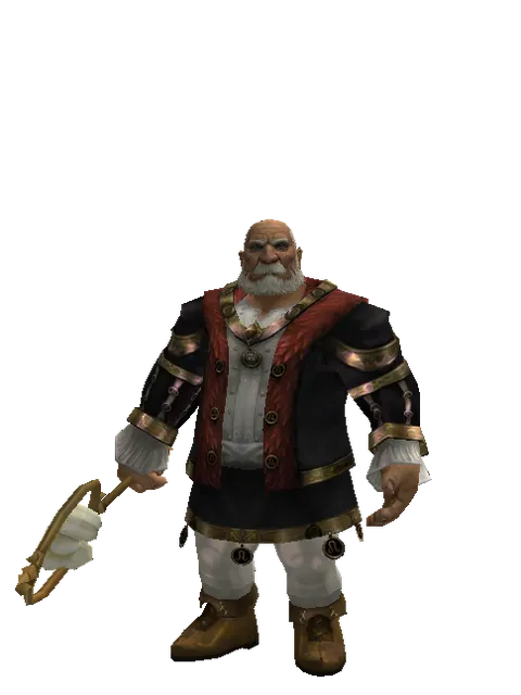 Rock Stick - 30-day limited period on a male Dwarf, front view