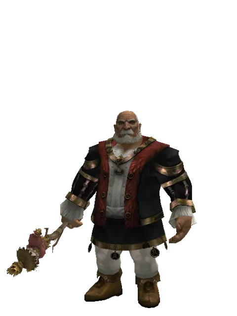 Scarecrow Transformation Stick on a male Dwarf, front view