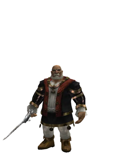 Tallum Blade on a male Dwarf, front view