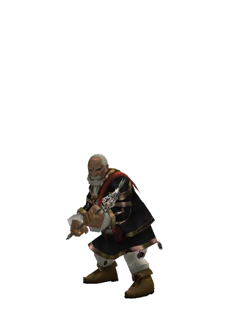 Dynasty Staff on a male Dwarf, front view
