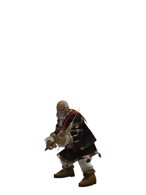 Imperial Staff on a male Dwarf, front view