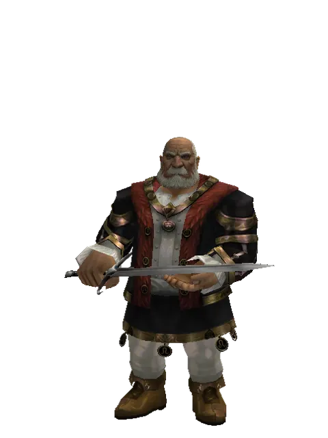 Brandish on a male Dwarf, front view