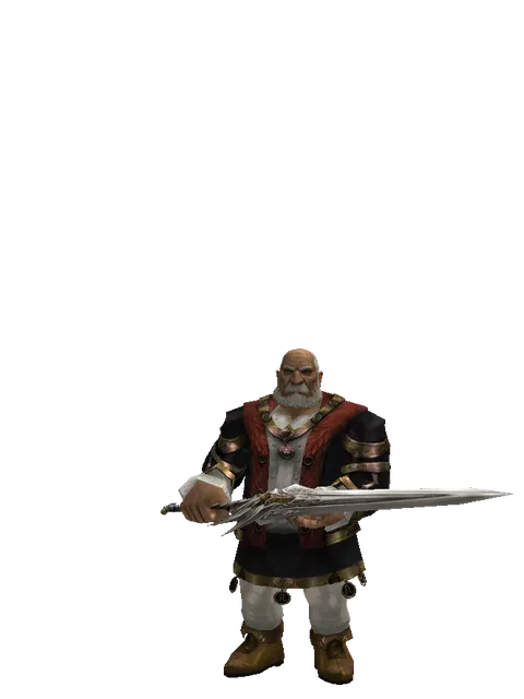 Heaven's Division on a male Dwarf, front view