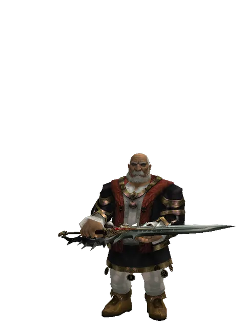Icarus Heavy Arms on a male Dwarf, front view