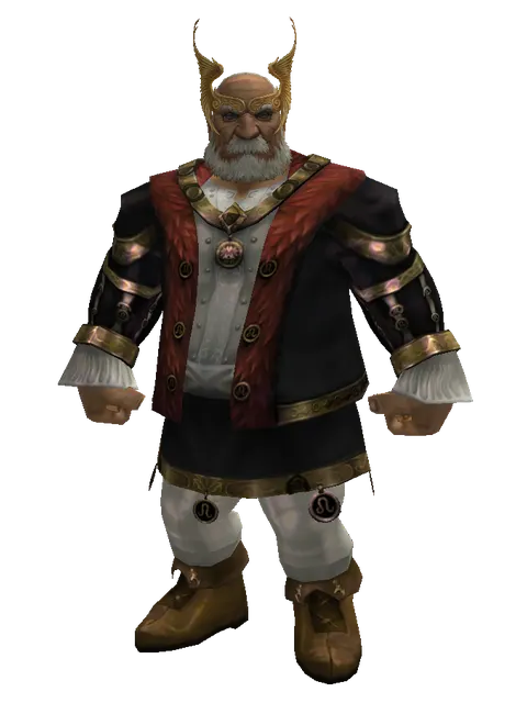 Angel Circlet on a male Dwarf, front view