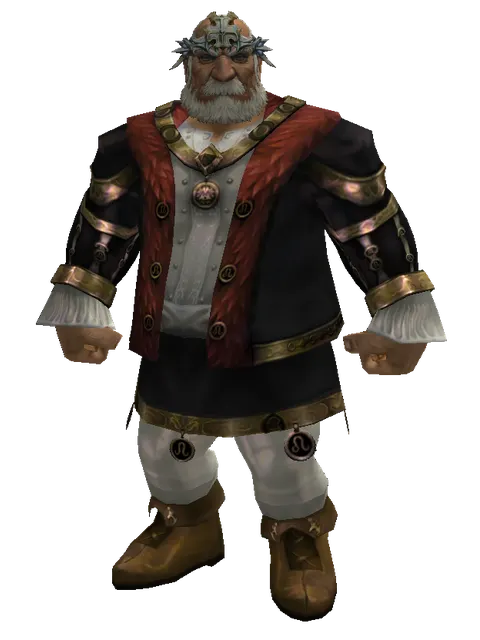 Element Circlet1 (?) on a male Dwarf, front view