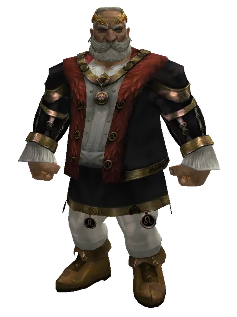 Gold Circlet on a male Dwarf, front view