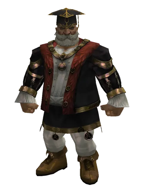 Graduation Hat on a male Dwarf, front view
