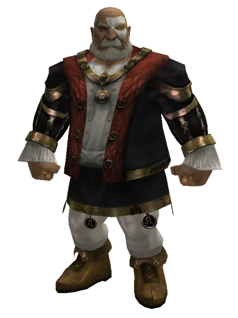 Half Face Mask on a male Dwarf, front view