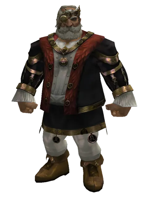Improved Navigation Cap (?) on a male Dwarf, front view