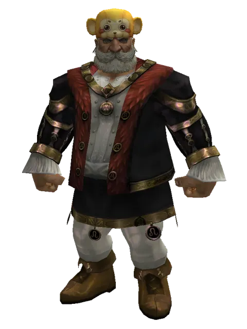 Monkey Hat on a male Dwarf, front view