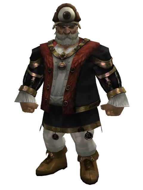 Monster Eye Hat - 30-day limited period on a male Dwarf, front view