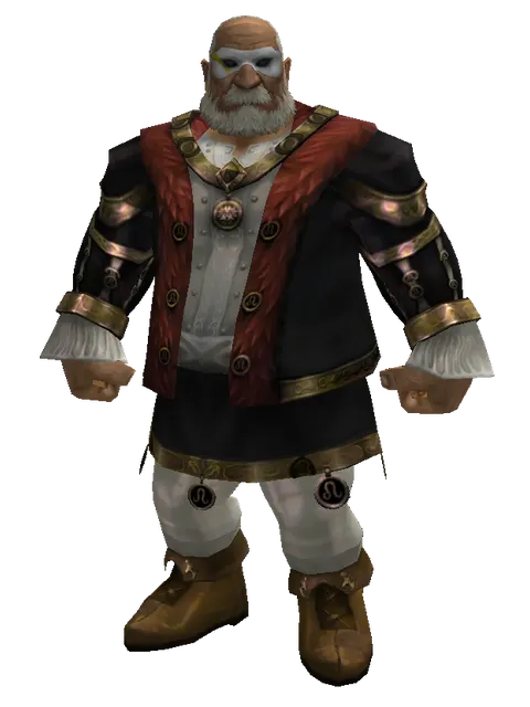 Sayha's White Mask on a male Dwarf, front view