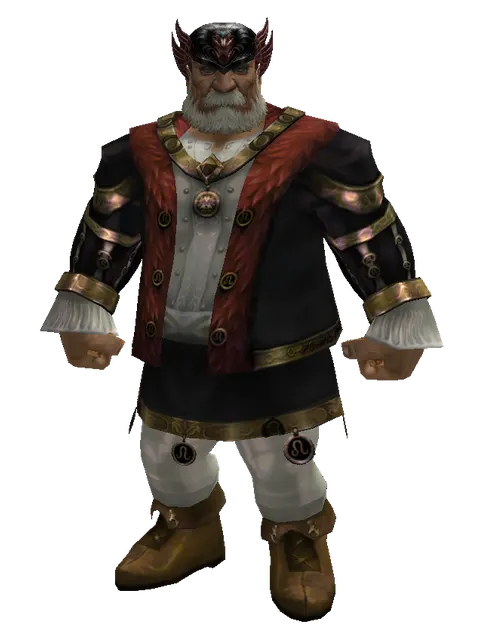 Oren Circlet of Struggle (?) on a male Dwarf, front view
