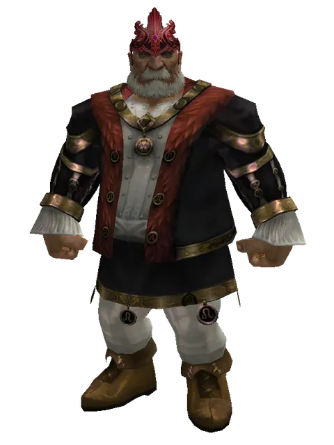 Dion Circlet of Valor (?) on a male Dwarf, front view