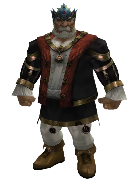 Innadril Circlet of the Marksman (?) on a male Dwarf, front view