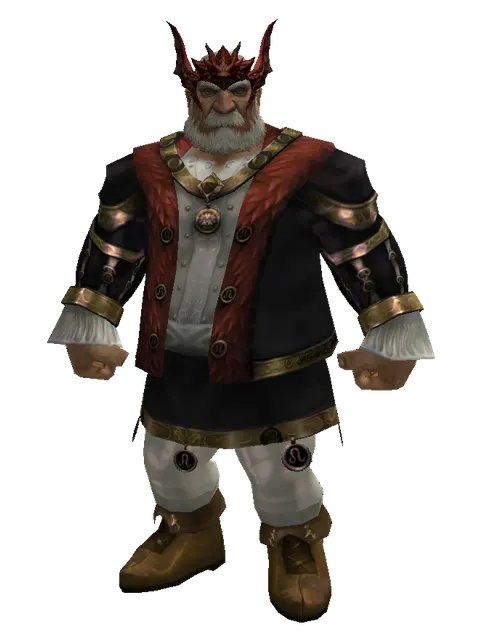 Valakas Slayer Circlet on a male Dwarf, front view