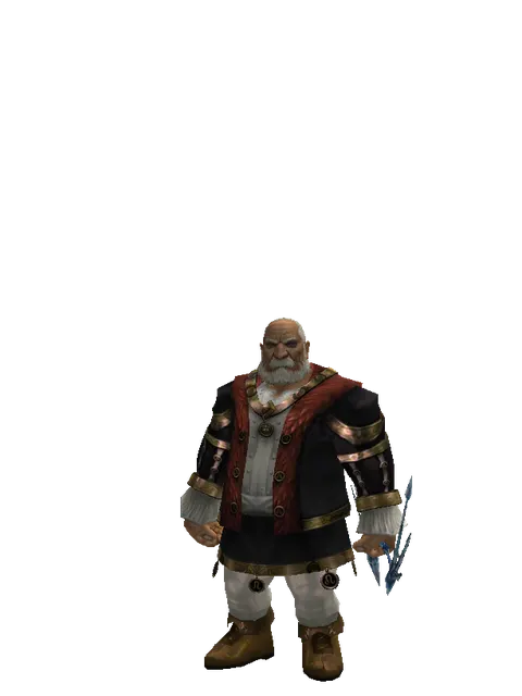 Crystallized Ice Bow on a male Dwarf, front view