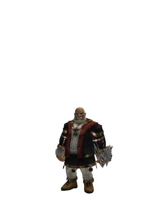 Dynasty Bow on a male Dwarf, front view