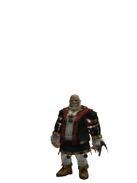 Eminence Bow on a male Dwarf, front view