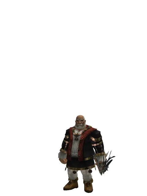 Icarus Spitter on a male Dwarf, front view