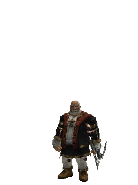 Soul Bow on a male Dwarf, front view