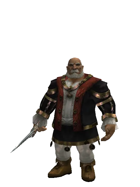 Dynasty Knife on a male Dwarf, front view