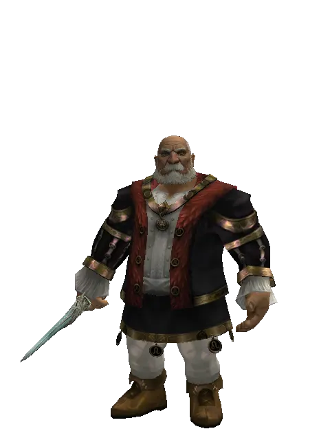 Naga Storm on a male Dwarf, front view