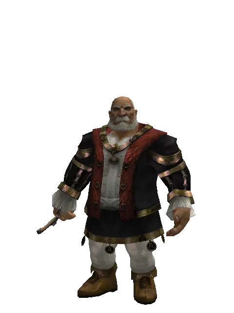 Neti's Dagger on a male Dwarf, front view