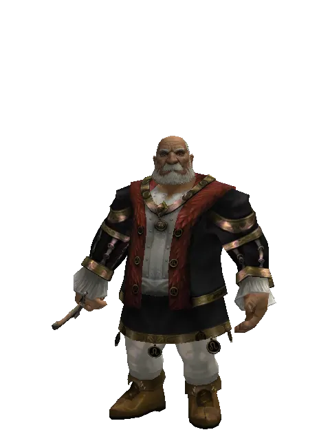 Pipette Knife on a male Dwarf, front view