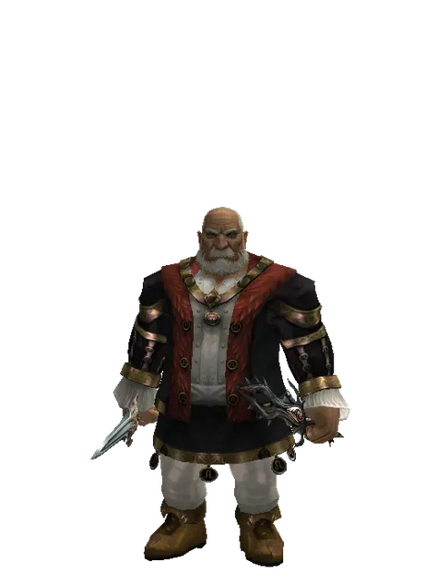 Dynasty Knife*Soul Seperator on a male Dwarf, front view